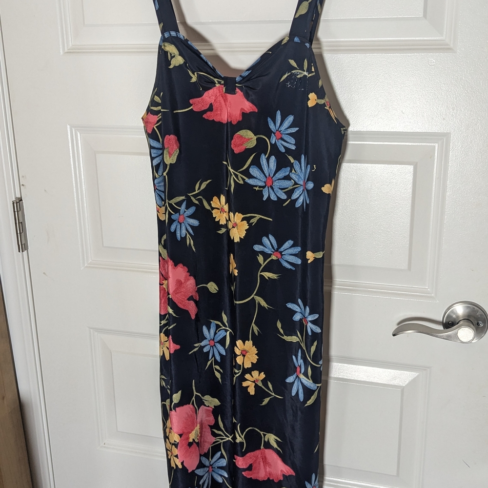 Floral Silk Dress